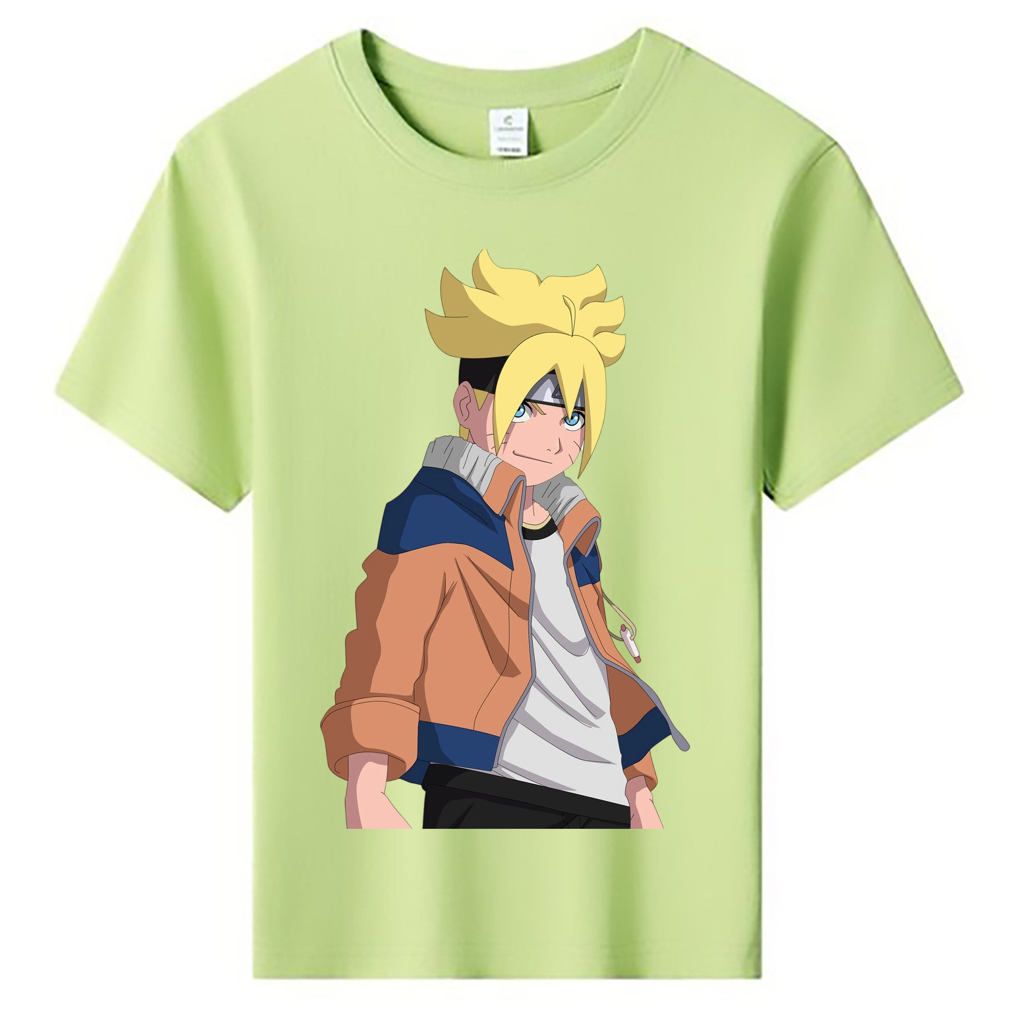 （画像用） NARUTO -ナルト- うずまき ナルト Uzumaki Naruto 綿100％キッズTシャツ（フロントプリント）